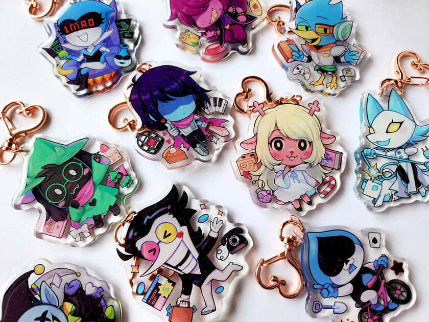 acrylic charms front